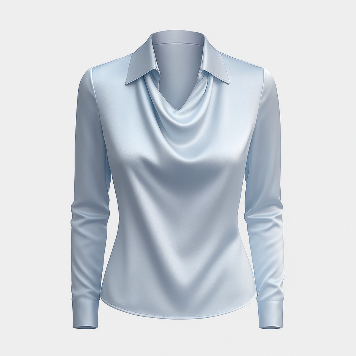 Lynn Elegante Bluse - Hellblau